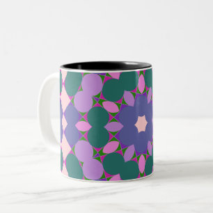 Tasse 2 Couleurs Vintage multicolor pattern