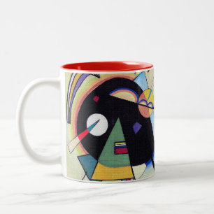 Tasse 2 Couleurs Vintage noir et violet - Kandinsky Abstrait Art