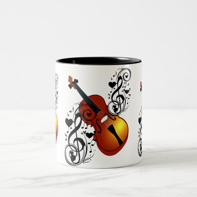 Tasse 2 Couleurs Violin, Lover at Heart_ (Centre)