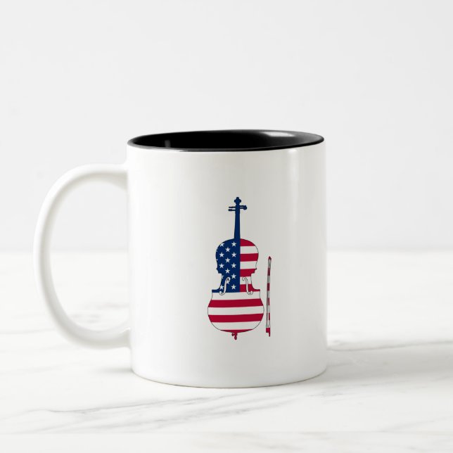 Tasse 2 Couleurs Violon américain (Gauche)