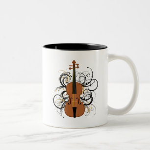 Tasse 2 Couleurs Violon avec des griffes