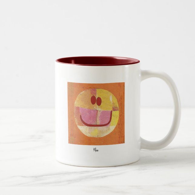 Tasse 2 Couleurs visage heureux de paul klee (Droit)