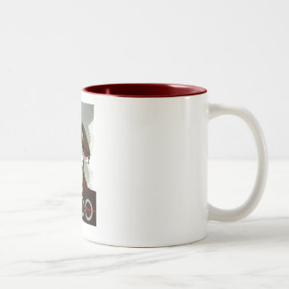 Tasse 2 Couleurs Visitez le zoo - l'affiche de WPA -