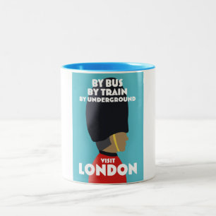 Tasse 2 Couleurs Visitez London Art print.