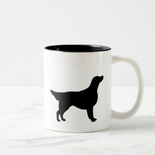 Tasse 2 Couleurs Vitesse enduite plate de chien d'arrêt