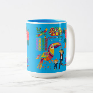 Tasse 2 Couleurs Viva Mexico Vibes azure