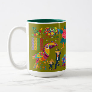 Tasse 2 Couleurs Viva Mexico Vibes olive
