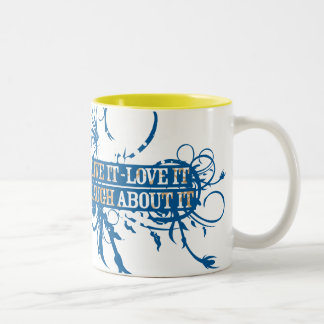Tasse 2 Couleurs Vivant, amour, rire