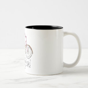 Tasse 2 Couleurs Vivant, rire, amour !