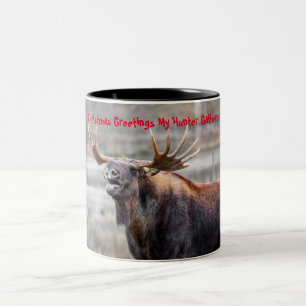 Tasse 2 Couleurs Vœux de Noël mon chasseur-cueilleur