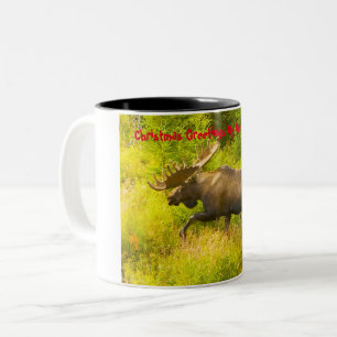 Tasse 2 Couleurs Vœux de Noël mon chasseur-cueilleur