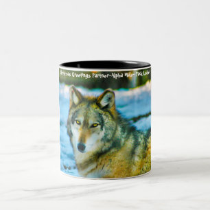 Tasse 2 Couleurs Vœux de Noël 'Mon Partenaire' , 'Mâle Alpha',