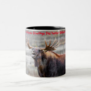 Tasse 2 Couleurs Vœux de Noël Papa Chasseur-Cueilleur