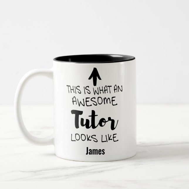 Tasse 2 Couleurs Voici à quoi ressemble un super Tuteur (Gauche)
