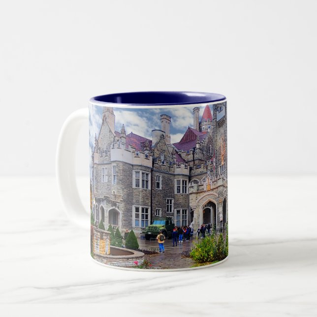 Tasse 2 Couleurs Voici Casa Loma, Toronto, Canada (Devant gauche)