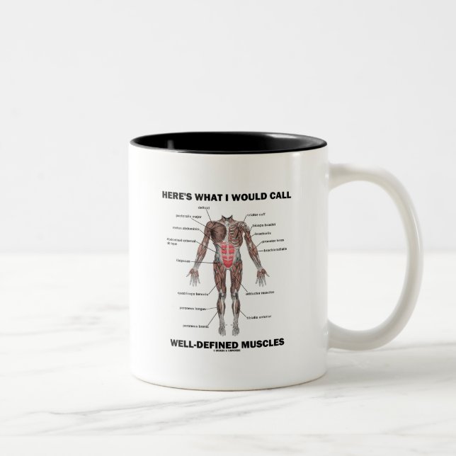 Tasse 2 Couleurs Voici ce que j'appellerais des muscles bien défini (Droit)
