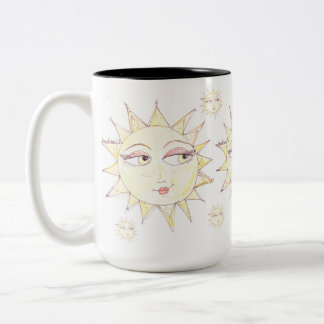 Tasse 2 Couleurs Voici le soleil...soleil aux yeux brillants