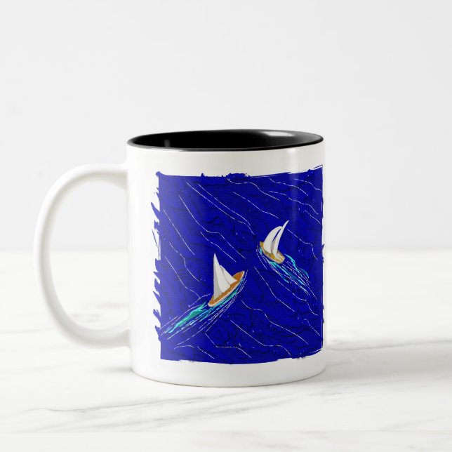 Tasse 2 Couleurs Voile au coeur (Gauche)