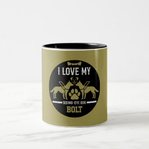Tasse 2 Couleurs Voir un cadeau de chien oeil