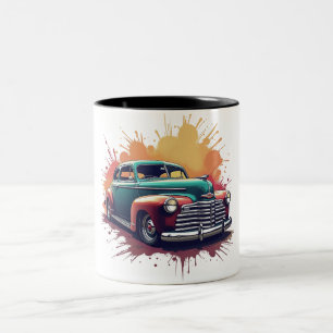 Tasse 2 Couleurs voiture ancienne lowrider des années 1940