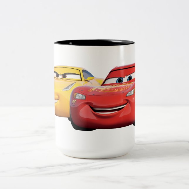 Tasse 2 Couleurs Voitures 3 | Lightning McQueen & Cruz Ramirez (Centre)