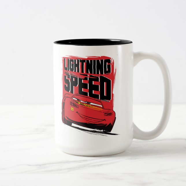 Tasse 2 Couleurs Voitures 3 | Lightning McQueen - Vitesse de foudre (Droit)