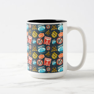 Tasse 2 Couleurs Voitures 3  Motif du champion de la Coupe Piston