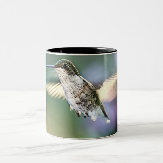 Tasse 2 Couleurs Vol de colibri (Centre)