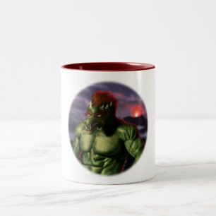 Tasse 2 Couleurs Volcano Troll Vacation Portrait Imaginaire Café Mu