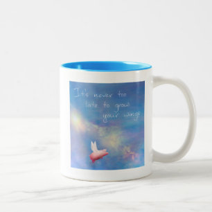 Tasse 2 Couleurs Voler le cochon - Il n'est jamais trop tard pour g