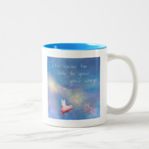 Tasse 2 Couleurs Voler le cochon-Il n'est jamais trop tard pour pou