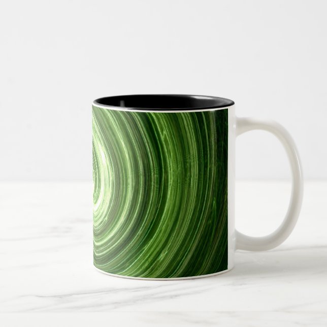 Tasse 2 Couleurs Vortex vert (Droit)