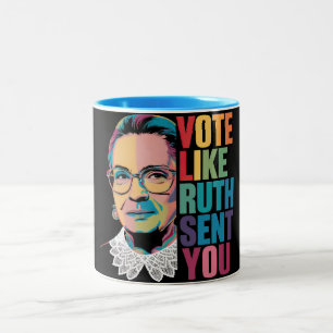 Tasse 2 Couleurs Votez Comme Ruth Vous A Envoyé
