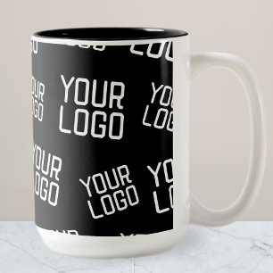 Tasse 2 Couleurs Votre conception ou logo d'entreprise   Placement 