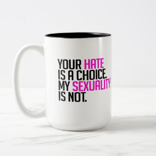 Tasse 2 Couleurs Votre haine est un choix
