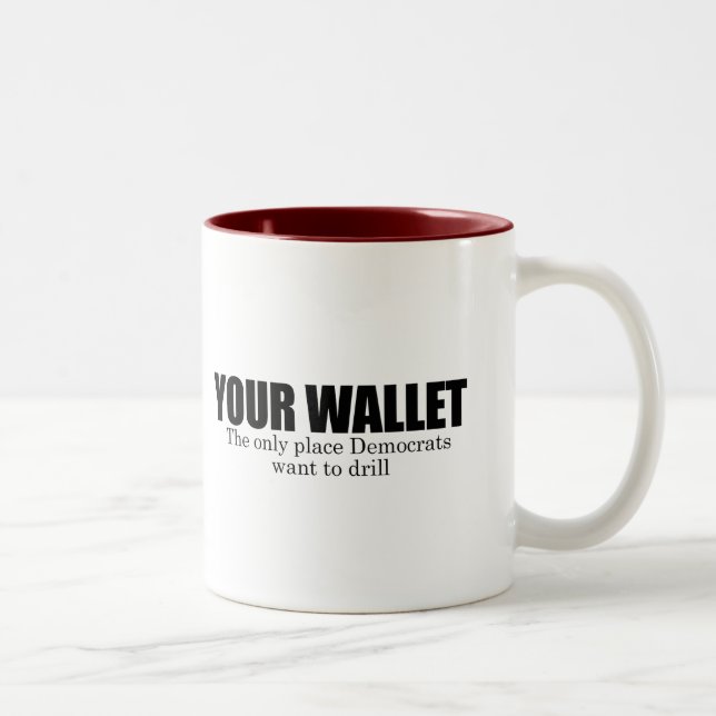 Tasse 2 Couleurs Votre portefeuille (Droit)