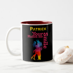 Tasse 2 Couleurs "Votre sourire me fait sourire" cadeau de la Saint