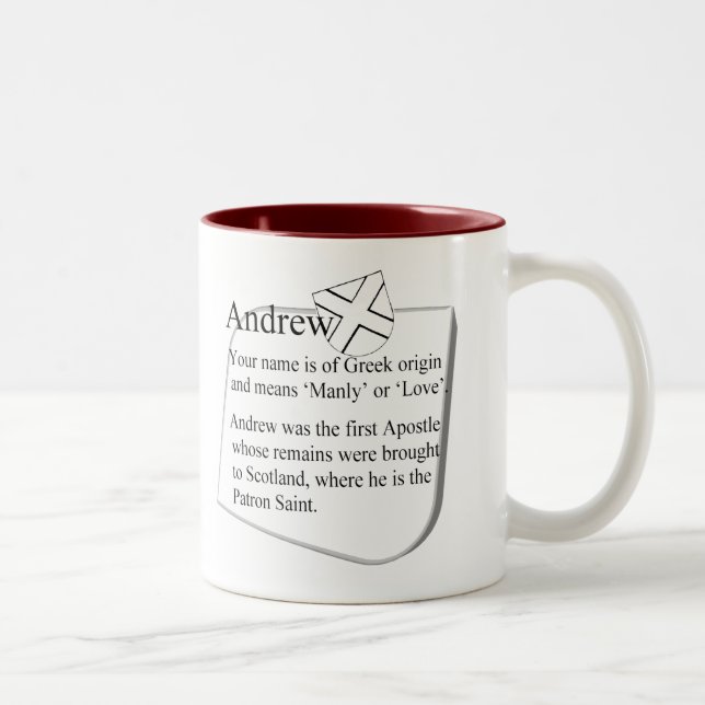 Tasse 2 Couleurs Votre tasse, origine et signification nommées : (Droit)