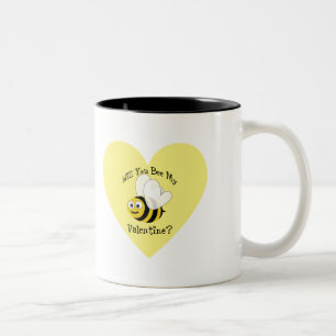 Tasse 2 Couleurs vous abeille mon Valentine ?