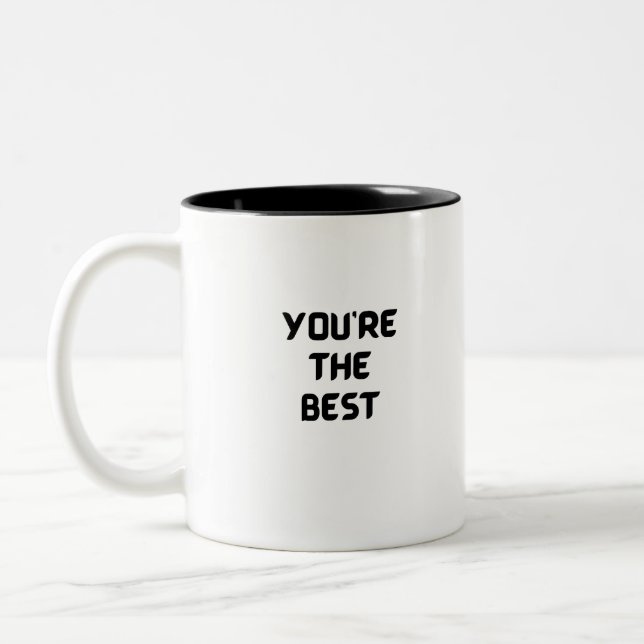 Tasse 2 Couleurs Vous êtes le meilleur (Gauche)