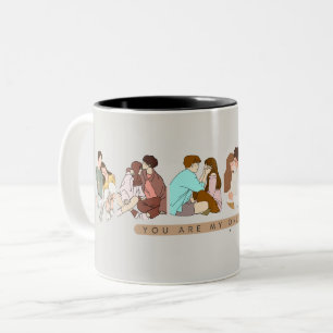 Tasse 2 Couleurs "vous êtes mon seul amour" couple coréen design