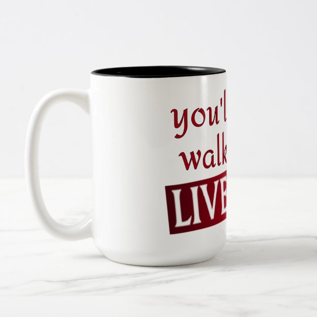 Tasse 2 Couleurs vous ne marcherez jamais seul Liverpool (Gauche)