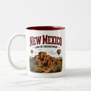 Tasse 2 Couleurs Voyage dans l'héritage du désert du Nouveau-Mexiqu
