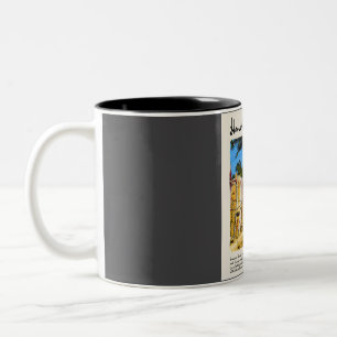 Tasse 2 Couleurs Voyage Honolulu Vintage Aquarelle