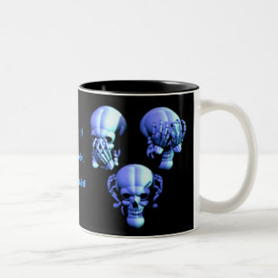 Tasse 2 Couleurs Voyez l'aucun, entendez l'aucun, ne parlez aucune