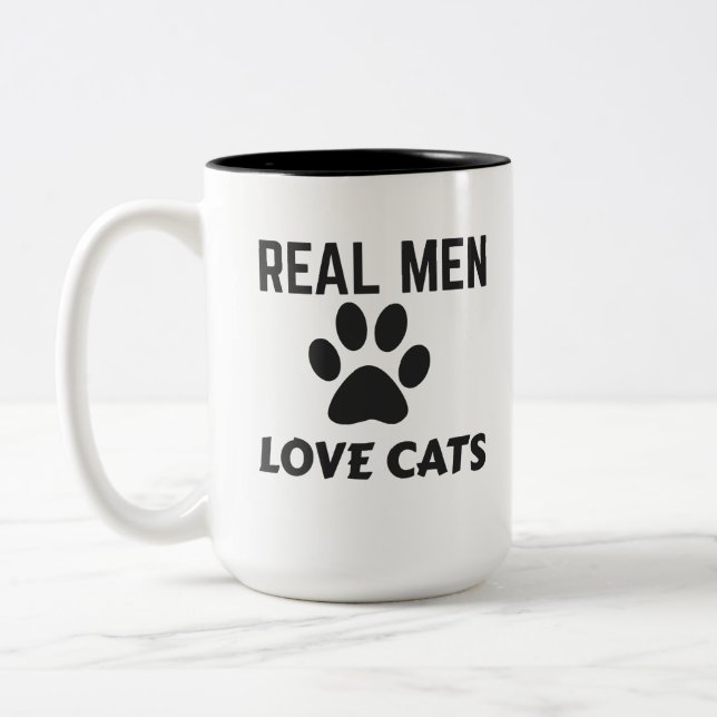 TASSE 2 COULEURS VRAIS HOMMES AMOUREUX CHAUSSURES (Gauche)