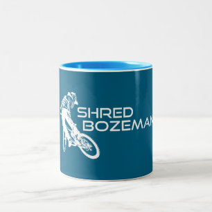 Tasse 2 Couleurs VTT déchiqueté Bozeman Montana