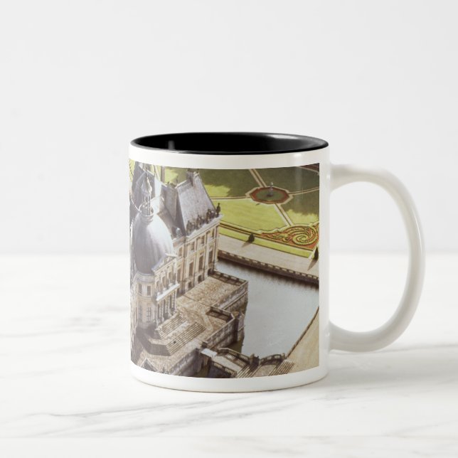 Tasse 2 Couleurs Vue aérienne du château, conçue pour Nicholas (Droit)
