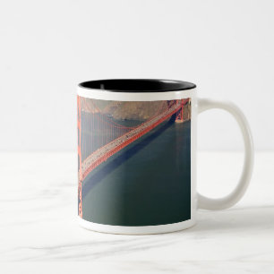 Tasse 2 Couleurs Vue aérienne du Golden Gate Bridge dans les 2