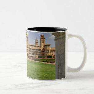 Tasse 2 Couleurs Vue arrière de l'hôtel Umaid Bhawan Palace, Jodjpu